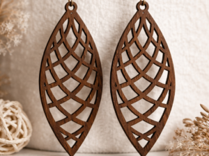Boucle d'oreille feuille