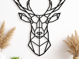 Cadre tête de cerf